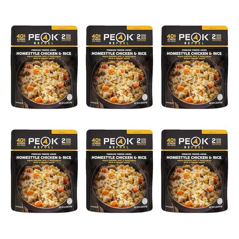Peak Refuel White Chicken Chili | 41g Protein | 760 Calories | 100% Real Meat | Premium Freeze Dried | Amazing Taste & Quality | Backpacking & Camping & Prepper Food | 2 Servings in Kuwait