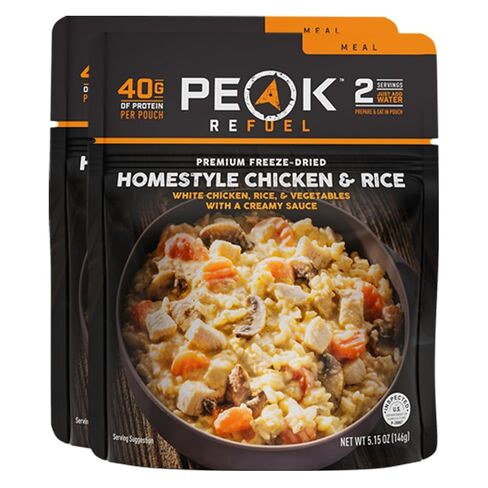 Peak Refuel White Chicken Chili | 41g Protein | 760 Calories | 100% Real Meat | Premium Freeze Dried | Amazing Taste & Quality | Backpacking & Camping & Prepper Food | 2 Servings in Kuwait
