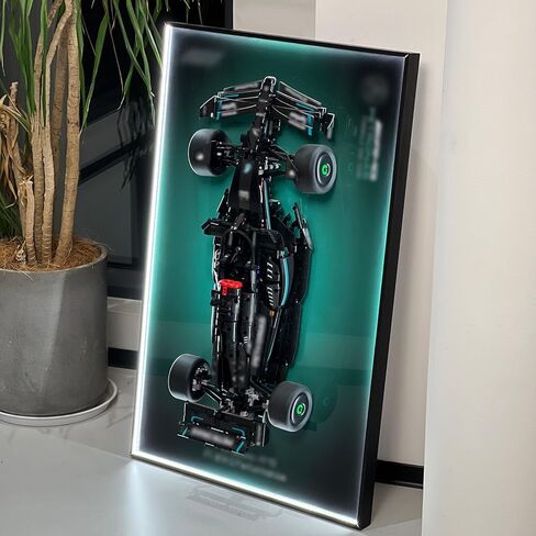 iLuane Display Wallboard for Lego Technic Mercedes-AMG F1 Race Car 42171 with LED Lights, Adult Collectibles Lego Car Wall Mount, Great for Lego Lovers (Only Display Wallboard) in Kuwait