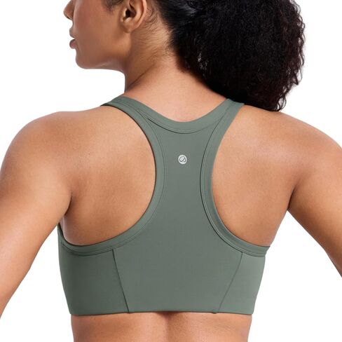 حمالات صدر رياضية من CRZ YOGA Butterbreeze Racerback للنساء - قمصان رياضية مبطنة متوسطة التأثير برقبة على شكل حرف U in Saudi Arabia