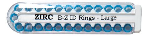 Zirc Dental 70Z200N E-Z ID أداة خواتم كبيرة نيون أزرق 25 / Pk in Kuwait