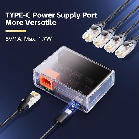 Yulinca من 1 إلى 4 جيجابت إيثرنت فاصل ، 100/1000 ميغابت في الثانية ، شبكة محور RJ45 الإنترنت in Kuwait