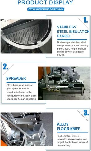 Thermoplastic Marking Machine High Efficiency Hot Melt Line Maker with Large Capacity Tank for Large Scale Parking Lot and Road Renovation Projects in Saudi Arabia