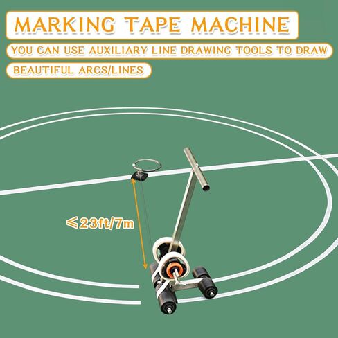 آلة شريط خط المحكمة آلة وضع علامات على الأرضية آلة خط ملعب كرة السلة آلة شريط شريط المحكمة للبلاط والخرسانة والأسفلت أو الممر يمكنك رسم الخطوط والدوائر التي تريدها in Kuwait