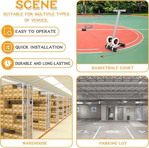 آلة شريط خط المحكمة آلة وضع علامات على الأرضية آلة خط ملعب كرة السلة آلة شريط شريط المحكمة للبلاط والخرسانة والأسفلت أو الممر يمكنك رسم الخطوط والدوائر التي تريدها in Kuwait