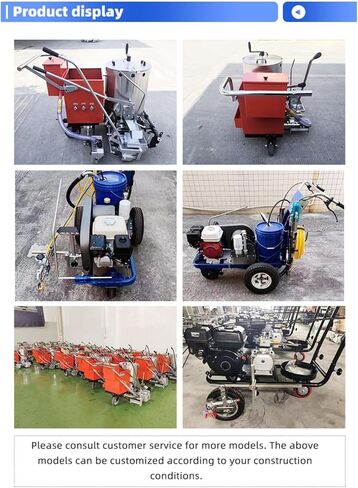 Portable Cold Paint Line Marking Machine Lightweight Walk Behind Road Striper with Adjustable Line Width for Rural Road Community Street and Small Construction Projects in Saudi Arabia