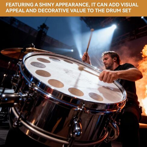 Lug Batter Hoop, 2Pcs 14in Alloy Snare Drum Hoop Set for Drummers, 10 Hole for Performance Travel in Saudi Arabia