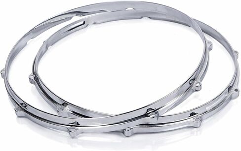 Lug Batter Hoop, 2Pcs 14in Alloy Snare Drum Hoop Set for Drummers, 10 Hole for Performance Travel in Saudi Arabia