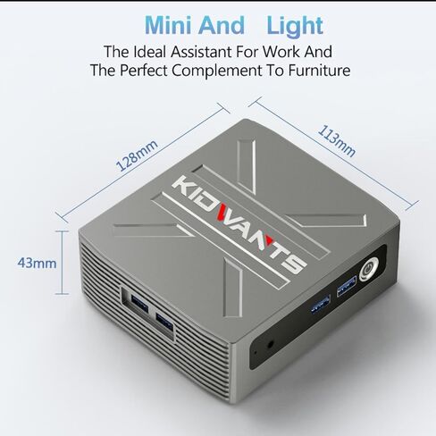 Touch Mini PC KN1 with Built-in Touchpad, N4000 8GB LPDDR4 RAM, 128GB eMMC, 4K Dual Display Desktop Computer for Home Office, BT 5.0/ WiFi 5/USB 3.0 in Kuwait