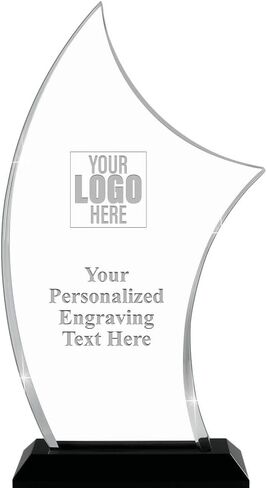 Crown Awards Custom Corporate Award, 11.25" H Pinnacle Skyline Recognition Acrylic Trophy Includes Free Personalized Engraving Prime in Saudi Arabia