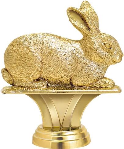 Crown Awards Customizable 10.5" Rabbit Animals Black Star Trophy Award, Engrave Now in Kuwait