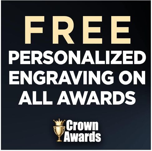 Crown Awards Customizable 10.5" Rabbit Animals Black Star Trophy Award, Engrave Now in Kuwait