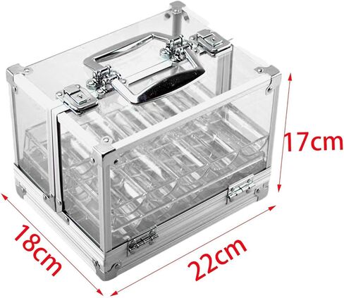 علبة رقائق الأكريليك حاملة الرقائق تحمل 600 شريحة مقاومة للغبار فاخرة متعددة الوظائف in Kuwait