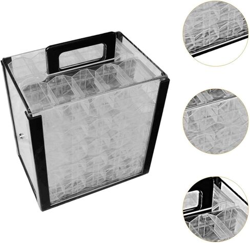 Chip Carrier Display Acrylic Chip Case for Parties Gaming Accessories Family in Kuwait