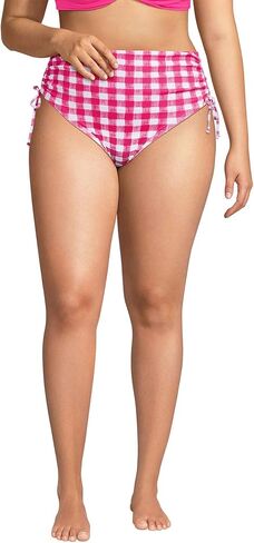 Lands' End Women's Chlorine Resistant Adjustable High Waisted Bikini Swim Bottoms in Kuwait