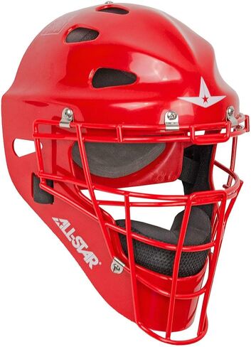 All Star Adult Players Series MVP Catchers Helmet Scarlet Adult in Saudi Arabia