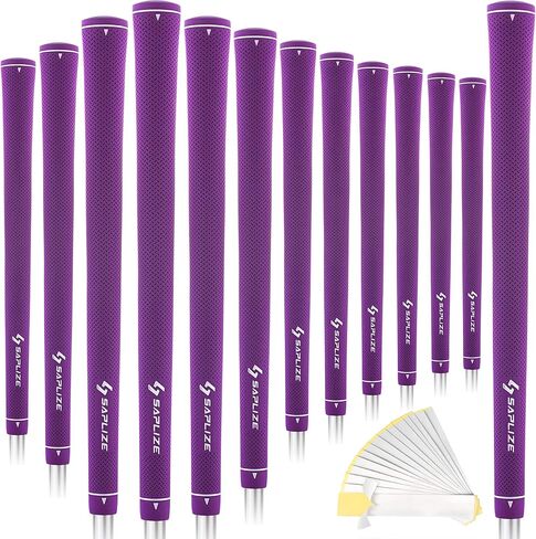 SAPLIZE Women’s Exclusive Golf Grips | Optimized Taper Design | Elegant Solid Color Series | Soft, Comfortable & Shock-Absorbing | Standard & Midsize, 13 Pack Golf Club Grip Kit for Women, Men & Juniors, CC02 Series in Kuwait