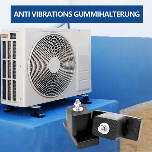 Air Conditioner Mounting Rubber Studs Shock Absorber 4 Pack Anti Vibration Rubber Isolator Mounts for Mini Split & HVAC & Heat Pump& Central Air Conditioner Condensers Floor Bracket 200 KG in Kuwait