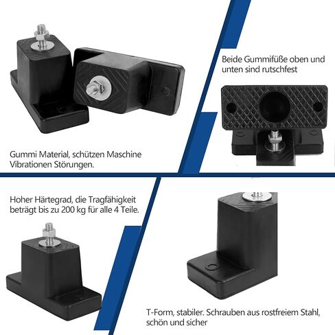 Air Conditioner Mounting Rubber Studs Shock Absorber 4 Pack Anti Vibration Rubber Isolator Mounts for Mini Split & HVAC & Heat Pump& Central Air Conditioner Condensers Floor Bracket 200 KG in Kuwait