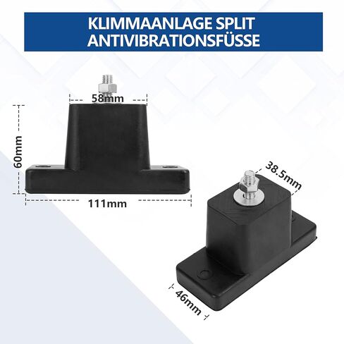 Air Conditioner Mounting Rubber Studs Shock Absorber 4 Pack Anti Vibration Rubber Isolator Mounts for Mini Split & HVAC & Heat Pump& Central Air Conditioner Condensers Floor Bracket 200 KG in Kuwait