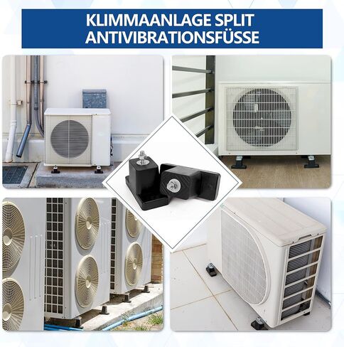 Air Conditioner Mounting Rubber Studs Shock Absorber 4 Pack Anti Vibration Rubber Isolator Mounts for Mini Split & HVAC & Heat Pump& Central Air Conditioner Condensers Floor Bracket 200 KG in Kuwait