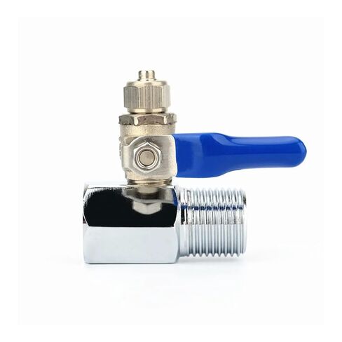 1PCS Water Purifier Reverse Osmosis Tee Inlet Ball Valve Set 1/2" To 1/4" Tube Replacement Home Water Purfier Accessories in Saudi Arabia