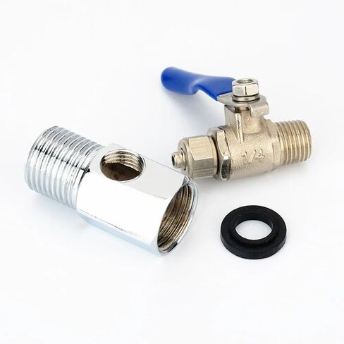 1PCS Water Purifier Reverse Osmosis Tee Inlet Ball Valve Set 1/2" To 1/4" Tube Replacement Home Water Purfier Accessories in Saudi Arabia