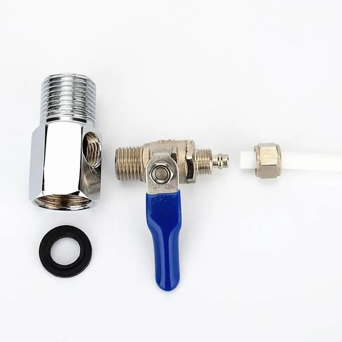 1PCS Water Purifier Reverse Osmosis Tee Inlet Ball Valve Set 1/2" To 1/4" Tube Replacement Home Water Purfier Accessories in Saudi Arabia