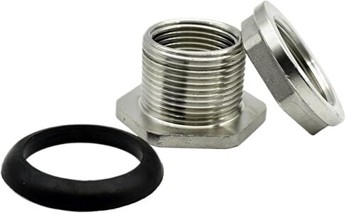 1 قطعة 1/2 "3/4" 1 "1-1/4" 1-1/2 "BSPT أنثى الموضوع 304 ماسورة من الفولاذ المقاوم للصدأ تركيب الحاجز خزان المياه موصل محول (DN15) in Saudi Arabia