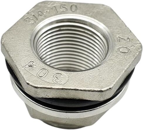 1 قطعة 1/2 "3/4" 1 "1-1/4" 1-1/2 "BSPT أنثى الموضوع 304 ماسورة من الفولاذ المقاوم للصدأ تركيب الحاجز خزان المياه موصل محول (DN15) in Saudi Arabia