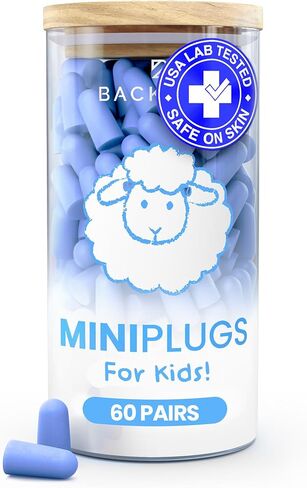 SnoozePlugs Slim - Small Earplugs for Small Ear Canals, Slim Ear Plugs for Sleeping, 60 Pairs Women's Earplugs for Sleep - 33db NRR Comfortable Soft Foam Plugs for Sleeping, Dispoable and Ultra-Soft in Kuwait