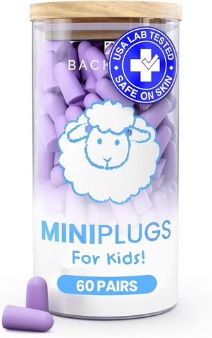 SnoozePlugs Slim - سدادات أذن صغيرة لقنوات الأذن الصغيرة، سدادات أذن رفيعة للنوم، 60 زوجًا من سدادات الأذن النسائية للنوم - سدادات إسفنجية ناعمة مريحة 33 ديسيبل NRR للنوم، يمكن التخلص منها وفائقة النعومة in Kuwait