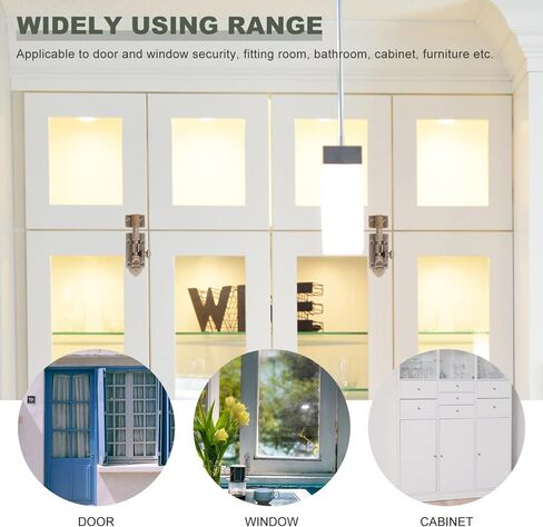 Door Locks, Slide Bolt Gate Latch Lock with Padlock Hole Heavy Duty Wood Doors Window(Brass,14cm) in Saudi Arabia
