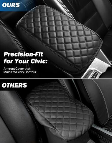Cover Joytutus Center Cover متوافق مع مسند الذراع المدني 2012-2015 ، PU Leather 9th Gen Civic Arm Rest ، واقي تغطية وحدة التحكم الوسطى in Kuwait