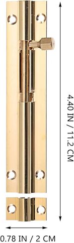 Sliding Door Lock, Bolt,2pcs Latch Copper Slide with Switch for Barn Chests Window(11.2X2CM) in Saudi Arabia