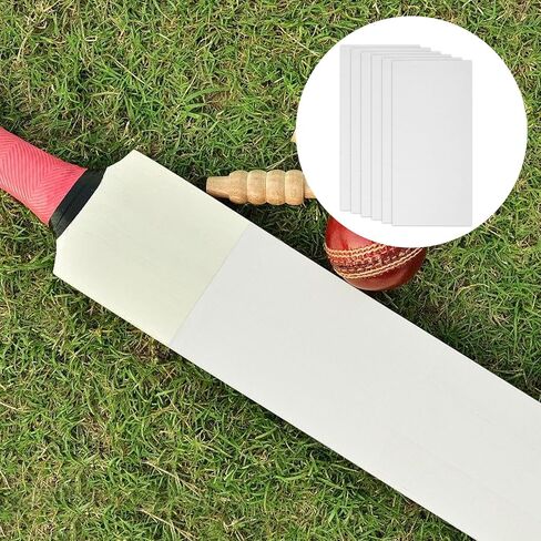 6 Pack Cricket Bat Protection Sheet, Transparent High Viscosity Fiberglass Cricket Bat Tape, Anti Scuff Sheet Tape Clear Face Cover for Cricket Bat Care in Kuwait