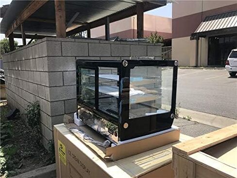 Bakery Display Cooler Case Counter top Desktop Commercial refrigerator Pastry Deli 35" Glass NSF ETL UL-RTW-160L-5 in Kuwait