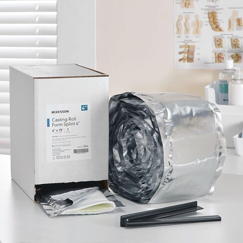 McKesson Casting Roll Form Splints, Fiberglass, White, 4 in x 15 ft, 1 Count, 1 Pack in Kuwait