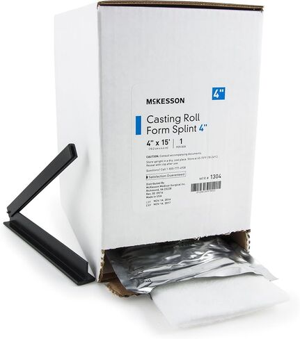 McKesson Casting Roll Form Splints, Fiberglass, White, 4 in x 15 ft, 1 Count, 1 Pack in Kuwait