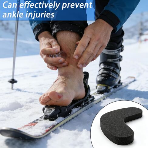 50 قطعة من وسادات تركيب أحذية التزلج والتزحلق على الجليد، 3 مقاسات، بطانة إسفنجية ذاتية اللصق - أحذية تزلج على الجليد 10 قضبان J، 20 وسادة لرفع الكعب و20 وسادة تركيب لأحذية التزلج للكاحل لتقليل رفع الكعب وبثور الكاحل in Kuwait