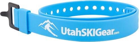 Utah SKI Gear 21" Strap with Aluminum Buckle - Weatherproof, UV-Resistant, Perfect for Securing Skis, Backcountry Backpacking, Daisy-Chain for Added Length, Usable Length up to 19" in Saudi Arabia