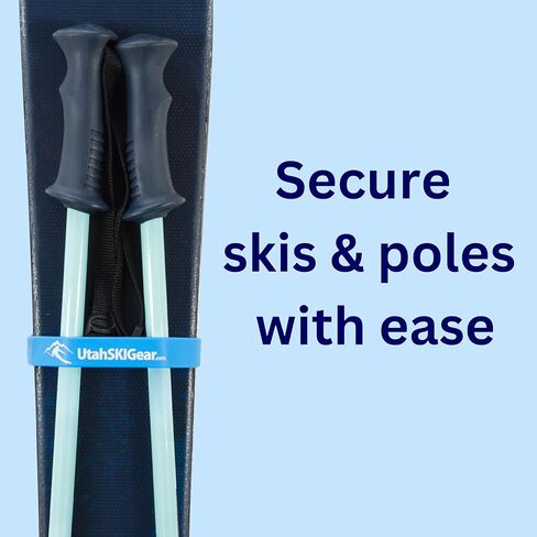 Utah SKI Gear 21" Strap with Aluminum Buckle - Weatherproof, UV-Resistant, Perfect for Securing Skis, Backcountry Backpacking, Daisy-Chain for Added Length, Usable Length up to 19" in Saudi Arabia