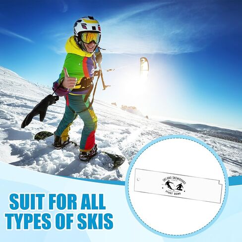 4Pcs Ski Wax Scraper Tool Snowboard 9 x 2.2In Acrylic Wax Scraper for Snowboard Scraper Sharpener with Right Notch and Smooth Edge (4mm Thick) in Kuwait