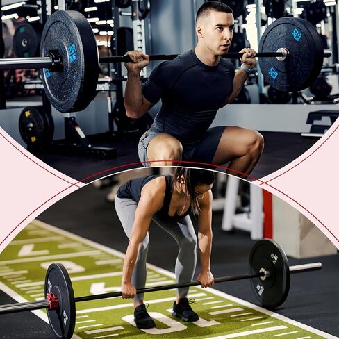 4 Pack Barbell Clamps Collars, 2" Quick Release Weight Clips Fit Olympic Barbell, Heavy Duty Locking Bar Clips for Weightlifting Workout Training Gym Athletes Fitness Enthusiasts (2 Black 2 Red) in Kuwait