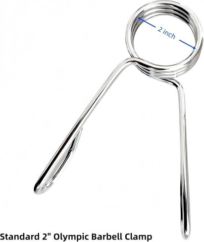 4 قطع من مشابك الأثقال الأولمبية مقاس 5 سم، مشابك ياقة زنبركية من الفولاذ عالي التحمل، مشابك لقضيب وزن الدمبل لصالة الألعاب الرياضية المنزلية ورفع الأثقال وتدريبات القوة in Kuwait