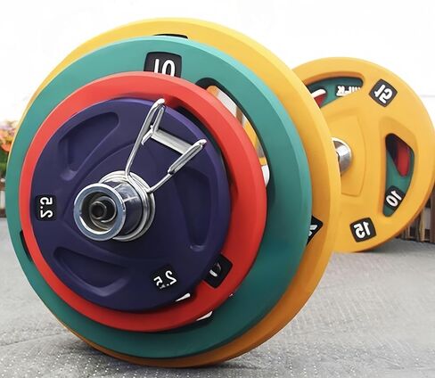 4 قطع من مشابك الأثقال الأولمبية مقاس 5 سم، مشابك ياقة زنبركية من الفولاذ عالي التحمل، مشابك لقضيب وزن الدمبل لصالة الألعاب الرياضية المنزلية ورفع الأثقال وتدريبات القوة in Kuwait