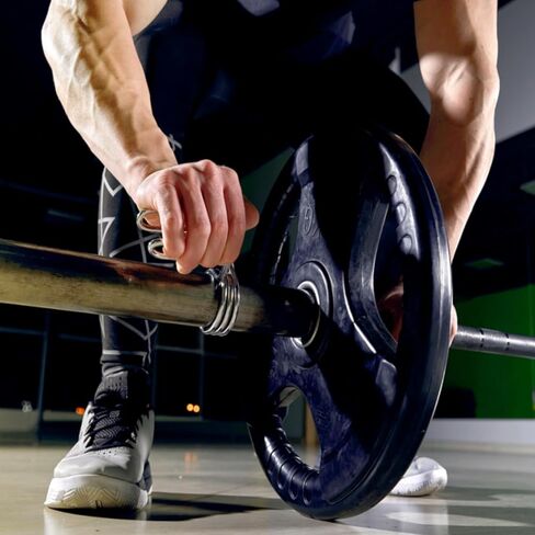 4 قطع من مشابك الأثقال الأولمبية مقاس 5 سم، مشابك ياقة زنبركية من الفولاذ عالي التحمل، مشابك لقضيب وزن الدمبل لصالة الألعاب الرياضية المنزلية ورفع الأثقال وتدريبات القوة in Kuwait