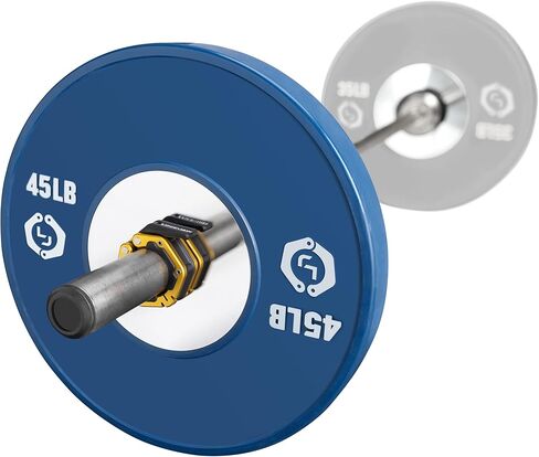 Lock-Jaw FLEX Quick Release Aluminum Barbell Collar with MAGNET (Gold) in Kuwait