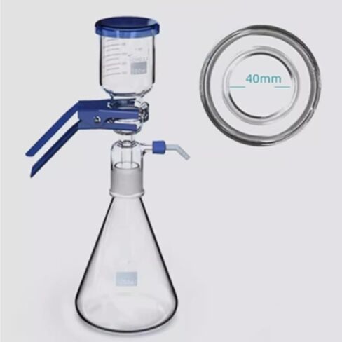 COYEUX 1000Ml Filter Bottle Vacuum Filter Flask Set, Borosilicate Glass Filtration Apparatus, Bolt Neck with Tubulation, with 300 Ml Funnel, for Filter Solutions, Oils, Liquids in Kuwait