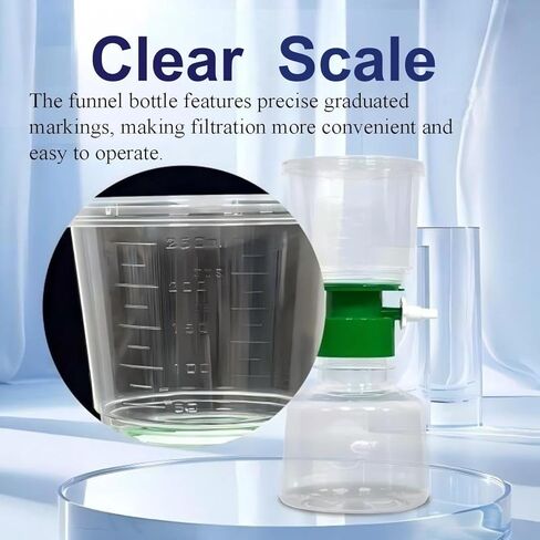 وحدات تصفية فراغية معقمة يمكن التخلص منها سعة 250 مل مع غشاء PES 0.22um (2 قطعة) in Kuwait